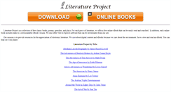 Desktop Screenshot of literatureproject.com